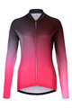 HOLOKOLO Cyklistický dres s dlhým rukávom zimný - DAZZLE LADY WINTER - ružová/čierna