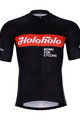 HOLOKOLO Cyklistický dres s krátkym rukávom - OBSIDIAN - červená/čierna