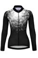 HOLOKOLO Cyklistický dres s dlhým rukávom zimný - POLAR LADY WINTER - biela/čierna