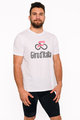 NU. BY HOLOKOLO Cyklistické tričko s krátkym rukávom - GIRO III - biela