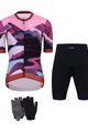 HOLOKOLO Cyklistický mega set - SUNSET ELITE LADY - viacfarebná/ružová/čierna