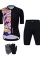 HOLOKOLO Cyklistický mega set - ESCAPE ELITE LADY - čierna/viacfarebná