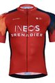 BONAVELO Cyklistický krátky dres a krátke nohavice - INEOS GRENADIERS '24 - čierna/červená