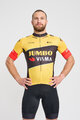BONAVELO Cyklistický dres s krátkym rukávom - JUMBO-VISMA 2023 - čierna/žltá
