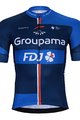 BONAVELO Cyklistický krátky dres a krátke nohavice - GROUPAMA FDJ 2024 - modrá/čierna