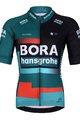 BONAVELO Cyklistický dres s krátkym rukávom - BORA 2023 KIDS - zelená/čierna/červená