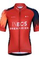 BONAVELO Cyklistický dres s krátkym rukávom - INEOS 2025 KIDS - červená/modrá