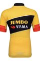 BONAVELO Cyklistický dres s krátkym rukávom - JUMBO-VISMA '23 KIDS - čierna/žltá