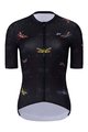 HOLOKOLO Cyklistický dres s krátkym rukávom - DRAGONFLIES ELITE LADY - čierna