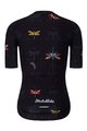 HOLOKOLO Cyklistický dres s krátkym rukávom - DRAGONFLIES ELITE LADY - čierna