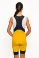HOLOKOLO Cyklistické nohavice krátke s trakmi - ELITE - žltá/čierna