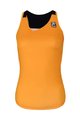 HOLOKOLO Cyklistický dres bez rukávov - ENERGY LADY - čierna/oranžová