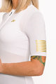 HOLOKOLO Cyklistický dres s krátkym rukávom - VICTORIOUS GOLD LADY - biela
