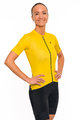 HOLOKOLO Cyklistický dres s krátkym rukávom - VICTORIOUS LADY - žltá