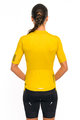 HOLOKOLO Cyklistický krátky dres a krátke nohavice - VICTORIOUS LADY - žltá/čierna