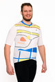 HOLOKOLO Cyklistický dres s krátkym rukávom - HORIZON ELITE - biela/viacfarebná
