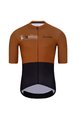 HOLOKOLO Cyklistický krátky dres a krátke nohavice - VIBES - čierna/hnedá
