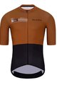 HOLOKOLO Cyklistický dres s krátkym rukávom - VIBES - hnedá/čierna
