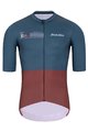 HOLOKOLO Cyklistický dres s krátkym rukávom - VIBES - šedá/červená
