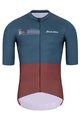 HOLOKOLO Cyklistický dres s krátkym rukávom - VIBES - šedá/červená