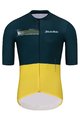 HOLOKOLO Cyklistický krátky dres a krátke nohavice - VIBES - zelená/čierna/žltá