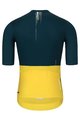 HOLOKOLO Cyklistický dres s krátkym rukávom - VIBES - zelená/žltá