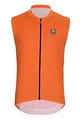 HOLOKOLO Cyklistický dres bez rukávov - AIRFLOW - oranžová