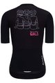 HOLOKOLO Cyklistický dres s krátkym rukávom - SUPPORT ELITE LADY - ružová/biela/čierna