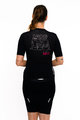 HOLOKOLO Cyklistický krátky dres a krátke nohavice - SUPPORT ELITE LADY - čierna