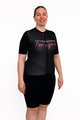 HOLOKOLO Cyklistický dres s krátkym rukávom - CYCLIST ELITE LADY - ružová/čierna/biela