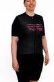 HOLOKOLO Cyklistický dres s krátkym rukávom - FUTURE ELITE LADY - biela/čierna/ružová