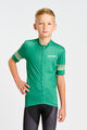 HOLOKOLO Cyklistický dres s krátkym rukávom - FLOW JUNIOR - zelená/viacfarebná