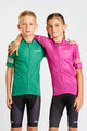 HOLOKOLO Cyklistický dres s krátkym rukávom - FLOW JUNIOR - ružová/viacfarebná