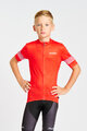 HOLOKOLO Cyklistický dres s krátkym rukávom - FLOW JUNIOR - viacfarebná/červená
