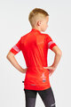HOLOKOLO Cyklistický dres s krátkym rukávom - FLOW JUNIOR - viacfarebná/červená