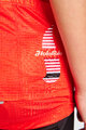 HOLOKOLO Cyklistický dres s krátkym rukávom - FLOW JUNIOR - viacfarebná/červená