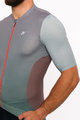HOLOKOLO Cyklistický dres s krátkym rukávom - INFINITY - červená/šedá