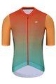 HOLOKOLO Cyklistický krátky dres a krátke nohavice - INFINITY - oranžová/červená/zelená/čierna