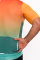 HOLOKOLO Cyklistický dres s krátkym rukávom - INFINITY - oranžová/zelená/červená