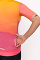 HOLOKOLO Cyklistický dres s krátkym rukávom - INFINITY LADY - ružová/oranžová