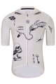 HOLOKOLO Cyklistický dres s krátkym rukávom - TATTOO ELITE - čierna/ivory