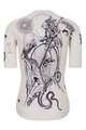 HOLOKOLO Cyklistický dres s krátkym rukávom - TATTOO ELITE LADY - ivory/čierna