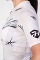 HOLOKOLO Cyklistický dres s krátkym rukávom - TATTOO ELITE LADY - ivory/čierna