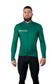 HOLOKOLO Cyklistický dres s dlhým rukávom zimný - VIBES WINTER - zelená