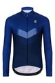 HOLOKOLO Cyklistický dres s dlhým rukávom zimný - ARROW WINTER - modrá