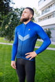 HOLOKOLO Cyklistický dres s dlhým rukávom zimný - ARROW WINTER - modrá