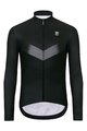 HOLOKOLO Cyklistický dres s dlhým rukávom zimný - ARROW WINTER - čierna/šedá
