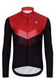 HOLOKOLO Cyklistický dlhý dres a nohavice - ARROW WINTER - čierna/červená