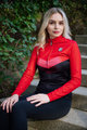 HOLOKOLO Cyklistický dres s dlhým rukávom zimný - ARROW LADY WINTER - červená/čierna