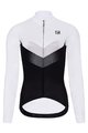 HOLOKOLO Cyklistický dres s dlhým rukávom zimný - ARROW LADY WINTER - biela/čierna